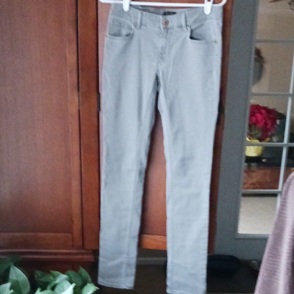 Massimo Dutti- Women's Light Gray Slim Fit Jeans